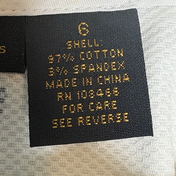 Grace Elements Floral White Black Lace Trim Cotton Skirt Womens Size 6 - Picture 8 of 12